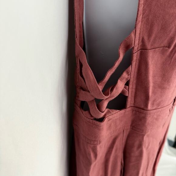 NWT Free People Moonshine Linen Dress Size Medium - Picture 6 of 12